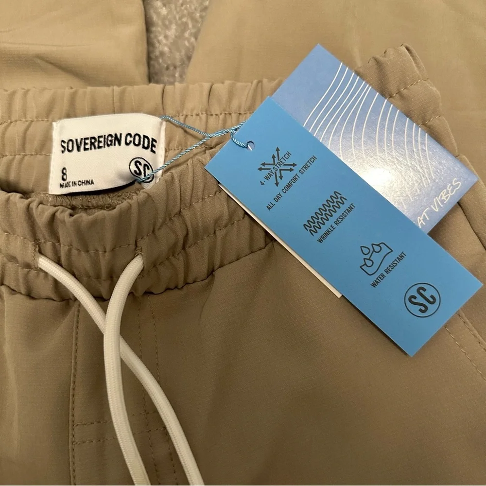Sovereign Code Boy's size 8 NEW Khaki Hyperloop Pants NWT Boys' Joggers Tan